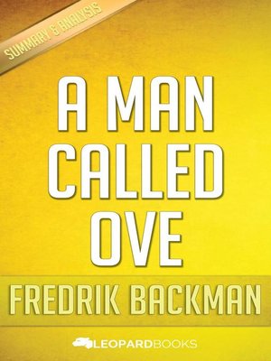 cover image of A Man Called Ove by Fredrik Backman